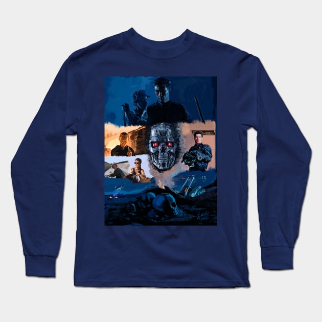 Terminator 2 Long Sleeve T-Shirt by Art Of Lunatik